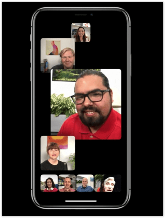 Facetime Group in iOS12